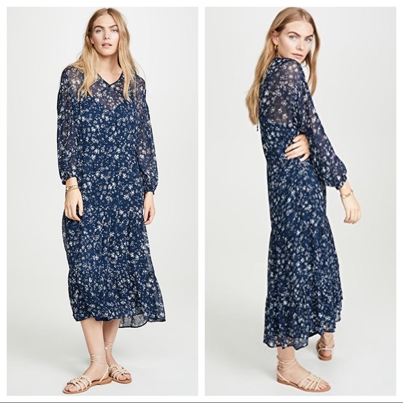 Free People Wall Flower Midi Dress - Picture 2 of 8